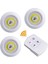 Uzaktan Kumandalı Yapışkanlı 3 Lü LED Spot Lamba (4738) 4