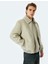 Slim Fit Fermuarlı Içi Peluş Suni Süet Ceket 1