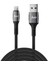 12W 2.4A Usb-A To Lightning iPhone iPad Örgülü Hızlı Şarj ve Data Kablosu 1 Metre 1