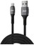 12W 2.4A Usb-A To Lightning iPhone iPad Örgülü Hızlı Şarj ve Data Kablosu 1 Metre 5