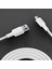 12W 2.4A Usb-A To Lightning iPhone iPad Silikon Hızlı Şarj ve Data Kablosu Beyaz 2 Metre 4