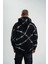 By Kea Polızeı Premium Kalite Kapşonlu Varak ve Pano Baskılı Sweatshirt - Siyah 4