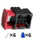 Soket 6 Kablo Tesisat Konnektörü Tyco Amp 1-965425-1 İş Makina Forklift Set 1 Adet 2