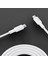 27W USB Type-C To Lightning iPhone iPad Silikon Hızlı Şarj ve Data Kablosu Beyaz 1 Metre 4