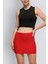 Mu | Slim Fit Mini Etek - Kırmızı 1