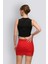 Mu | Slim Fit Mini Etek - Kırmızı 4