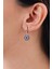 Gümüş 9.5 mm Nazar Boncuklu Boncuğu Göz Küpe 3