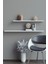 80 cm 60 cm 2li Mat Beyaz Mdf Uçan Duvar Rafı Gizli Bağlantı Kitaplık 1