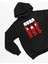 Aura Oversize Siyah Hoodie Kapşonlu Sweatshirt Kalın Kumaş 4