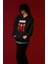 Aura Oversize Siyah Hoodie Kapşonlu Sweatshirt Kalın Kumaş 5
