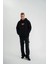 By Kea Polızeı Premium Kalite Kapşonlu Dijital Patchli Sweatshirt - Siyah 3