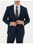 Erkek %100 Yün Lacivert Slim Fit Takım Elbise 50274245-VR033 6