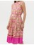 Kadın Fuşya Kuşak Detaylı Pileli Midi Elbise 50269348-VR023 6