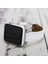 Apple Watch Slim Deri Kordon 42 ve 44 mm Uyumlu Beyaz 3