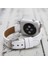 Apple Watch Slim Deri Kordon 42 ve 44 mm Uyumlu Beyaz 5