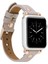 Apple Watch Slim Deri Kordon 42 ve 44 mm Uyumlu Bej 1