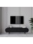 REGULUS Siyah 2 Kapaklı Ahşap Ayaklı 160 cm Modern Tv Ünitesi 1