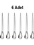 201 Çelik 6 Adet Mat Gümüş 12,5 cm Klasik Çay Kaşığı CIN941BY-6 1