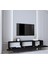 REGULUS Siyah 3 Kapaklı Ahşap Ayaklı 180 cm Modern Tv Ünitesi 2