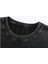 Yıkamalı Çift Başlı Kartal Baskılı Oversize Vintage T-Shirt 2