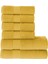 Tomurcuk %100 Pamuk 6'lı Banyo ve El Havlu Seti | 2'li 70X140CM ve 4'lü 50X100CM | Gold 1