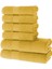 Tomurcuk %100 Pamuk 6'lı Banyo ve El Havlu Seti | 2'li 70X140CM ve 4'lü 50X100CM | Gold 2