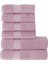 Tomurcuk %100 Pamuk 6'lı Banyo ve El Havlu Seti | 2'li 70X140CM ve 4'lü 50X100CM |gül Kurusu 1