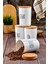 4'lü Ahşap Vakum Kapaklı Transfer Etiketli Tea/sugar/coffe/salt Akrilik Kavanoz 900ML 3