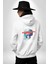 Gerçekten Harika Keşfetmeyi Bırakma Erkek Kadın Beyaz Ön Sırt Baskılı Kapüşonlu Sweatshirt Hoodie 4