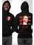 30 Ağustos Zafer Bayramı ve Atatürk Ay Yıldız Erkek Kadın Siyah Ön Sırt Baskılı Kapüşonlu Sweatshirt Hoodie 1