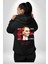 30 Ağustos Zafer Bayramı ve Atatürk Ay Yıldız Erkek Kadın Siyah Ön Sırt Baskılı Kapüşonlu Sweatshirt Hoodie 4