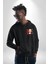 30 Ağustos Zafer Bayramı ve Atatürk Ay Yıldız Erkek Kadın Siyah Ön Sırt Baskılı Kapüşonlu Sweatshirt Hoodie 5