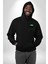 Paskalya Tavşanı Hip Hop Yeşil Şapka Erkek Kadın Siyah Ön Sırt Baskılı Kapüşonlu Sweatshirt Hoodie 5