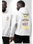Uzaylı Yalnız Değiliz Ufo Erkek Kadın Beyaz Ön Sırt Baskılı Kapüşonlu Sweatshirt Hoodie 1