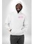 Malibu California Pembe Erkek Kadın Beyaz Ön Sırt Baskılı Kapüşonlu Sweatshirt Hoodie 2