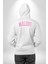 Malibu California Pembe Erkek Kadın Beyaz Ön Sırt Baskılı Kapüşonlu Sweatshirt Hoodie 3