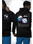 Zar Sokak Stili Erkek Kadın Siyah Ön Sırt Baskılı Kapüşonlu Sweatshirt Hoodie 1