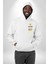 Uzaylı Yalnız Değiliz Ufo Erkek Kadın Beyaz Ön Sırt Baskılı Kapüşonlu Sweatshirt Hoodie 3