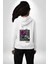 Kırmızı Gül Sokak Style Erkek Kadın Beyaz Ön Sırt Baskılı Kapüşonlu Sweatshirt Hoodie 5