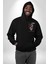 Çin Sitili Ejderha Bereket Tanrısı Erkek Kadın Siyah Ön Sırt Baskılı Kapüşonlu Sweatshirt Hoodie 2