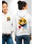 Smile Mood Xox Gülümseme Ruhu Erkek Kadın Beyaz Ön Sırt Baskılı Kapüşonlu Sweatshirt Hoodie 1