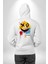 Smile Mood Xox Gülümseme Ruhu Erkek Kadın Beyaz Ön Sırt Baskılı Kapüşonlu Sweatshirt Hoodie 4