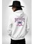Detroit Kampüs Erkek Kadın Beyaz Ön Sırt Baskılı Kapüşonlu Sweatshirt Hoodie 2