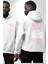 Bazı Pembe Tavşanların Kahveye Ihtiyacı Var Erkek Kadın Beyaz Ön Sırt Baskılı Kapüşonlu Sweatshirt Hoodie 1