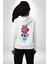 Space Party Astronaut Absürt Neon Renkli Uzay Erkek Kadın Beyaz Ön Sırt Baskılı Kapüşonlu Sweatshirt Hoodie 4