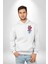 Space Party Astronaut Absürt Neon Renkli Uzay Erkek Kadın Beyaz Ön Sırt Baskılı Kapüşonlu Sweatshirt Hoodie 5