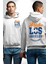 Atletic Los Angeles Erkek Kadın Beyaz Ön Sırt Baskılı Kapüşonlu Sweatshirt Hoodie 1