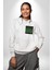 California Erkek Kadın Beyaz Ön Sırt Baskılı Kapüşonlu Sweatshirt Hoodie 4