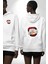 Dudak Dolar Açgözlülük Simgesi Erkek Kadın Beyaz Ön Sırt Baskılı Kapüşonlu Sweatshirt Hoodie 1