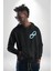 Zincirini Kır Uyan Erkek Kadın Siyah Ön Sırt Baskılı Kapüşonlu Sweatshirt Hoodie 5